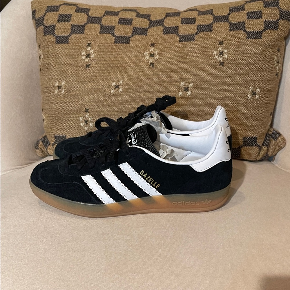 Adidas Gazelle Black and White Shoes